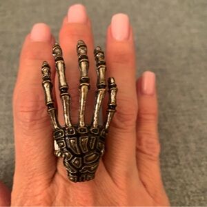 Halloween Skeleton Hand Costume Ring